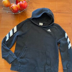 Adidas Kids Black and White Hoodie